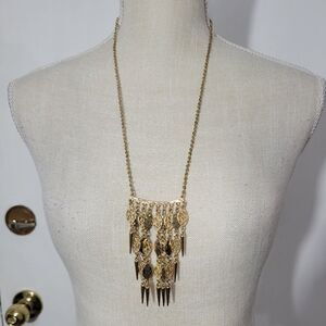 Fashion gold necklace dangling charms